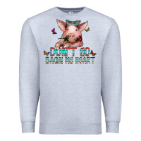 Heather Grey don't go bacon my heart Premium Sweatshirt - CowhideDigitalArt
