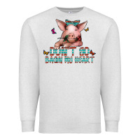 Oatmeal Heather don't go bacon my heart Premium Sweatshirt - CowhideDigitalArt