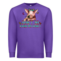 Purple don't go bacon my heart Premium Sweatshirt - CowhideDigitalArt