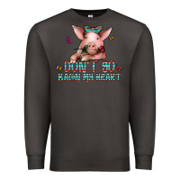 Smoke don't go bacon my heart Premium Sweatshirt - CowhideDigitalArt