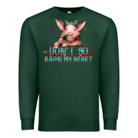 Sports Green don't go bacon my heart Premium Sweatshirt - CowhideDigitalArt