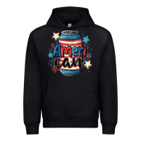 Black American can cooler Urban Hoodie - MaliasSmallBusiness