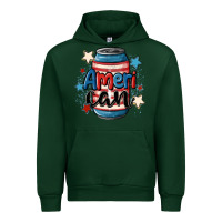 Forest Green American can cooler Urban Hoodie - MaliasSmallBusiness