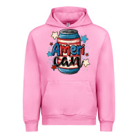 Fuchsia Pink American can cooler Urban Hoodie - MaliasSmallBusiness