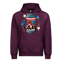 Mauve Wine American can cooler Urban Hoodie - MaliasSmallBusiness