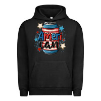 Pigment Black American can cooler Urban Hoodie - MaliasSmallBusiness