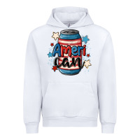White American can cooler Urban Hoodie - MaliasSmallBusiness
