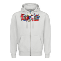 Dove Grey American teacher Zipper Hoodie - Zillion Design Studio