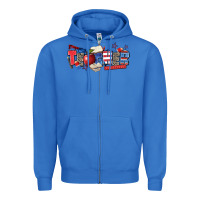 True Royal American teacher Zipper Hoodie - Zillion Design Studio