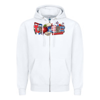 White American teacher Zipper Hoodie - Zillion Design Studio