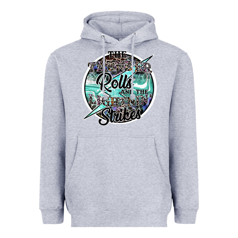The Thunder Rolls And The Lightnin Strikes Heavyweight Hoodie by SublimationCraftShop | Teevron