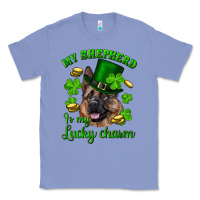 Colony Blue st.patrick's day my shepherd is my lucky charm Classic Tee - RanaPortraitStore
