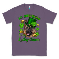 Lavender st.patrick's day my shepherd is my lucky charm Classic Tee - RanaPortraitStore