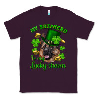 Plum st.patrick's day my shepherd is my lucky charm Classic Tee - RanaPortraitStore