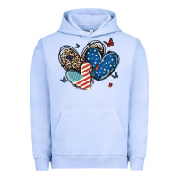 Pigment Grape Ice american flag leopard hearts Urban Hoodie - MaliasSmallBusiness