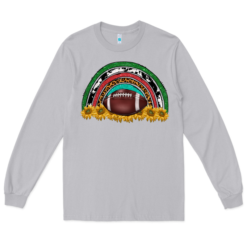 Merry Christmas Sunflower Rainbow Long Sleeve Tee by BarkalooDesign | Teevron