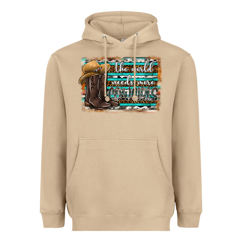 The World Needs More Cowgirls Heavyweight Hoodie by SublimationCraftShop | Teevron