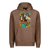 Chestnut Western Ranch Life Mustang Horse Premium Hoodie - LillyAllenDesigns
