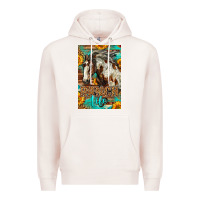 Pale Pink Western Ranch Life Mustang Horse Premium Hoodie - LillyAllenDesigns