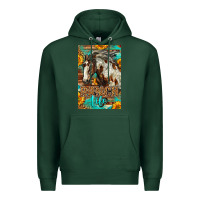 Sports Green Western Ranch Life Mustang Horse Premium Hoodie - LillyAllenDesigns