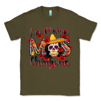 Army Green la mama mas chingona Classic Tee - Zillion Design Studio
