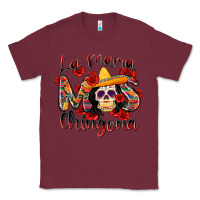 Burgundy la mama mas chingona Classic Tee - Zillion Design Studio