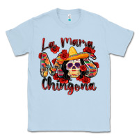 Dusty Blue la mama mas chingona Classic Tee - Zillion Design Studio