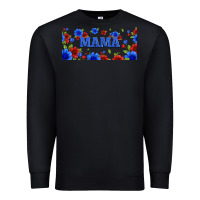Black floral american mama 16oz libbey cup Premium Sweatshirt - HRA Design Shop