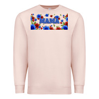 Pale Pink floral american mama 16oz libbey cup Premium Sweatshirt - HRA Design Shop