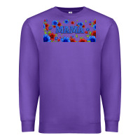Purple floral american mama 16oz libbey cup Premium Sweatshirt - HRA Design Shop