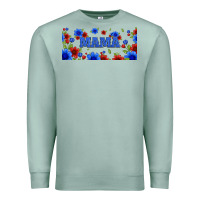 Seafoam floral american mama 16oz libbey cup Premium Sweatshirt - HRA Design Shop