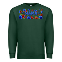 Sports Green floral american mama 16oz libbey cup Premium Sweatshirt - HRA Design Shop