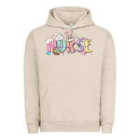 Pigment French Oak easter nurse Urban Hoodie - MaliasSmallBusiness