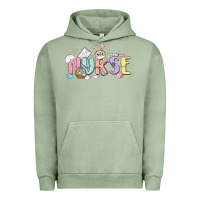 Pigment Oil Green easter nurse Urban Hoodie - MaliasSmallBusiness