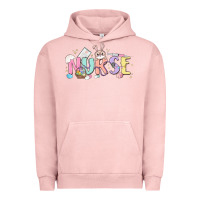 Pigment Salmon easter nurse Urban Hoodie - MaliasSmallBusiness