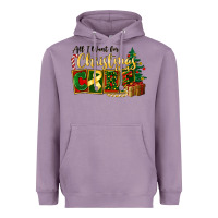 Lavender all i want for christmas is cure childhood cancer Heavyweight Hoodie - FaDigitalArtStudio