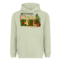 Matcha all i want for christmas is cure childhood cancer Heavyweight Hoodie - FaDigitalArtStudio