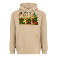 Mushroom all i want for christmas is cure childhood cancer Heavyweight Hoodie - FaDigitalArtStudio