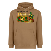 Toasted Coconut all i want for christmas is cure childhood cancer Heavyweight Hoodie - FaDigitalArtStudio