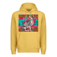Antique Gold Pink Glitter And Roses Sphynx Cat Premium Hoodie - LillyAllenDesigns