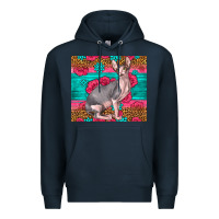 Navy Pink Glitter And Roses Sphynx Cat Premium Hoodie - LillyAllenDesigns