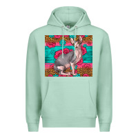 Seafoam Pink Glitter And Roses Sphynx Cat Premium Hoodie - LillyAllenDesigns