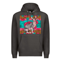 Smoke Pink Glitter And Roses Sphynx Cat Premium Hoodie - LillyAllenDesigns