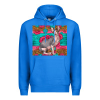 True Royal Pink Glitter And Roses Sphynx Cat Premium Hoodie - LillyAllenDesigns