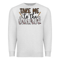 Oatmeal Heather take me to the ballpark Premium Sweatshirt - CowhideDigitalArt