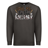 Smoke take me to the ballpark Premium Sweatshirt - CowhideDigitalArt