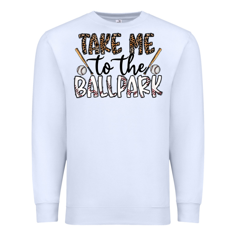 Take Me To The Ballpark Premium Sweatshirt by CowhideDigitalArt | Teevron