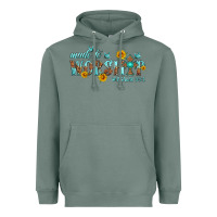 Sage made to worship with sunflowers Heavyweight Hoodie - HRA Design Shop