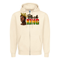 Sandshell afro man black king Zipper Hoodie - texasbilliewilder