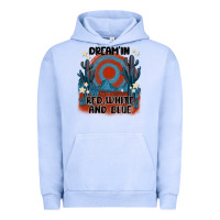 Dream' In Red White And Blue Urban Hoodie | Teevron